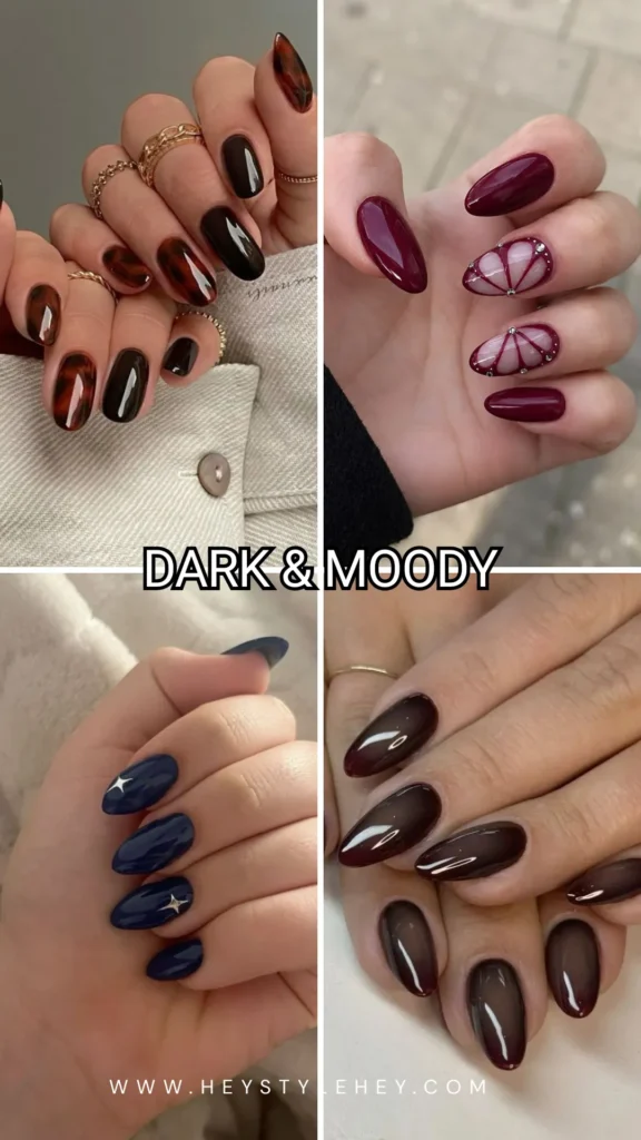 November nails - dark