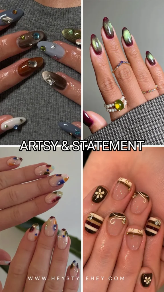 November nails - artsy