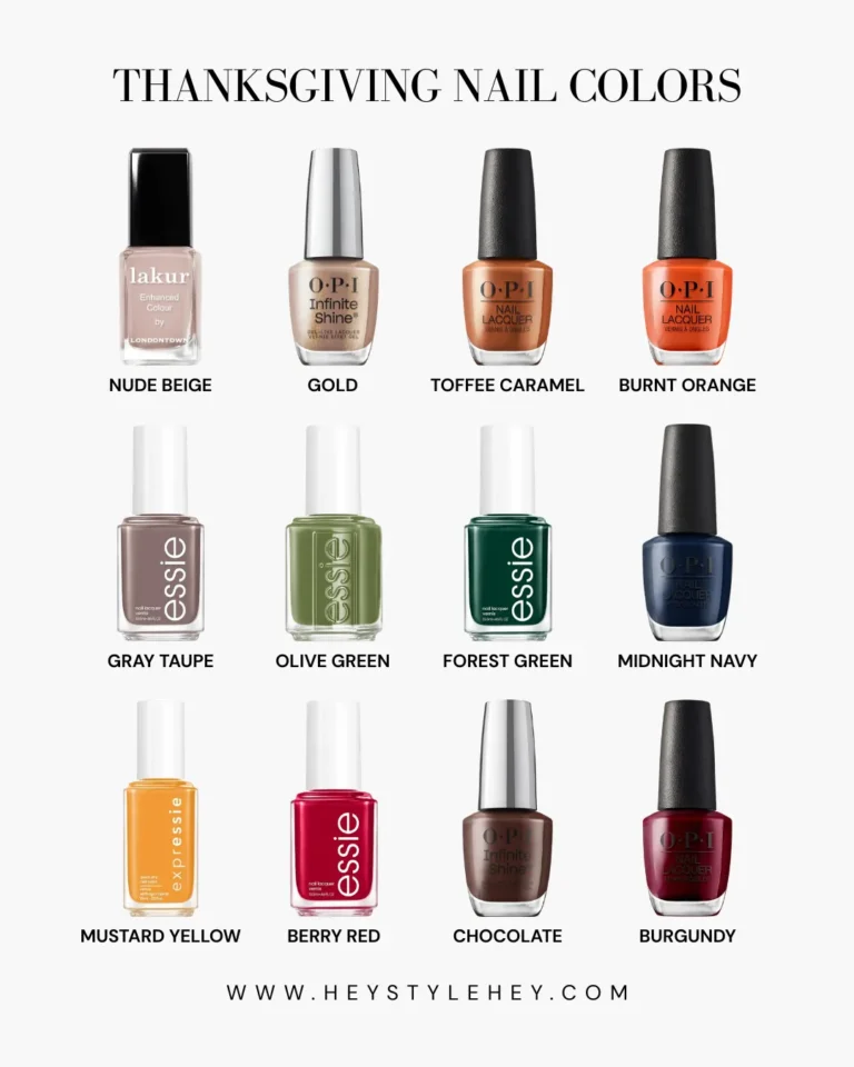 thanksgiving nail colors