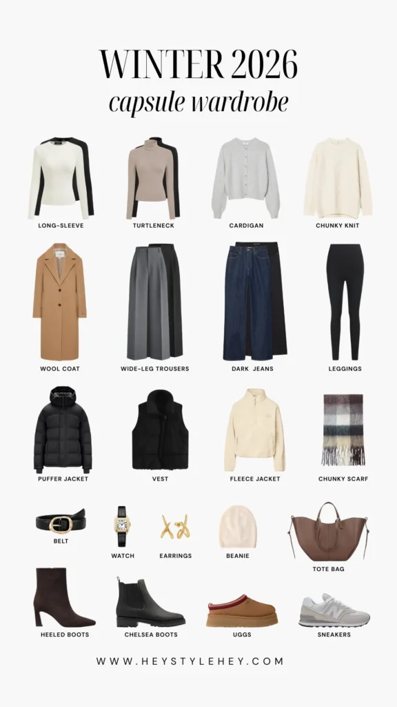winter 2026 capsule wardrobe
