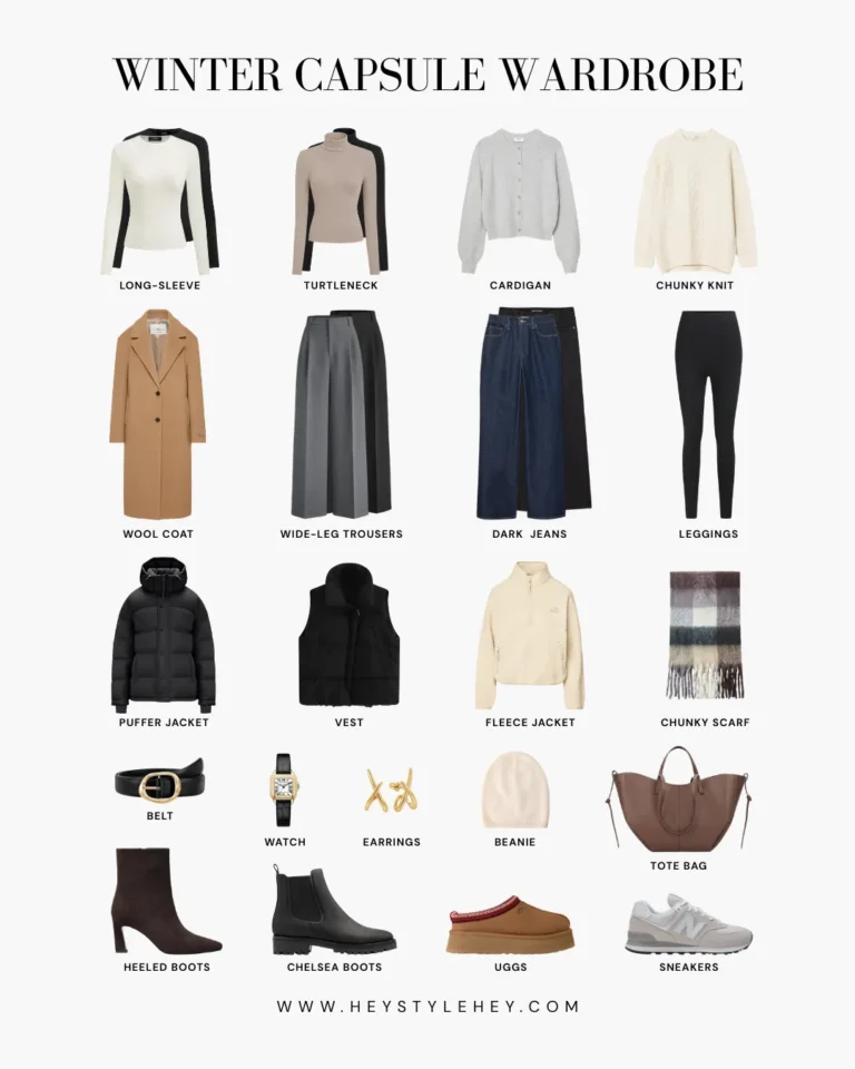 winter 2026 capsule wardrobe
