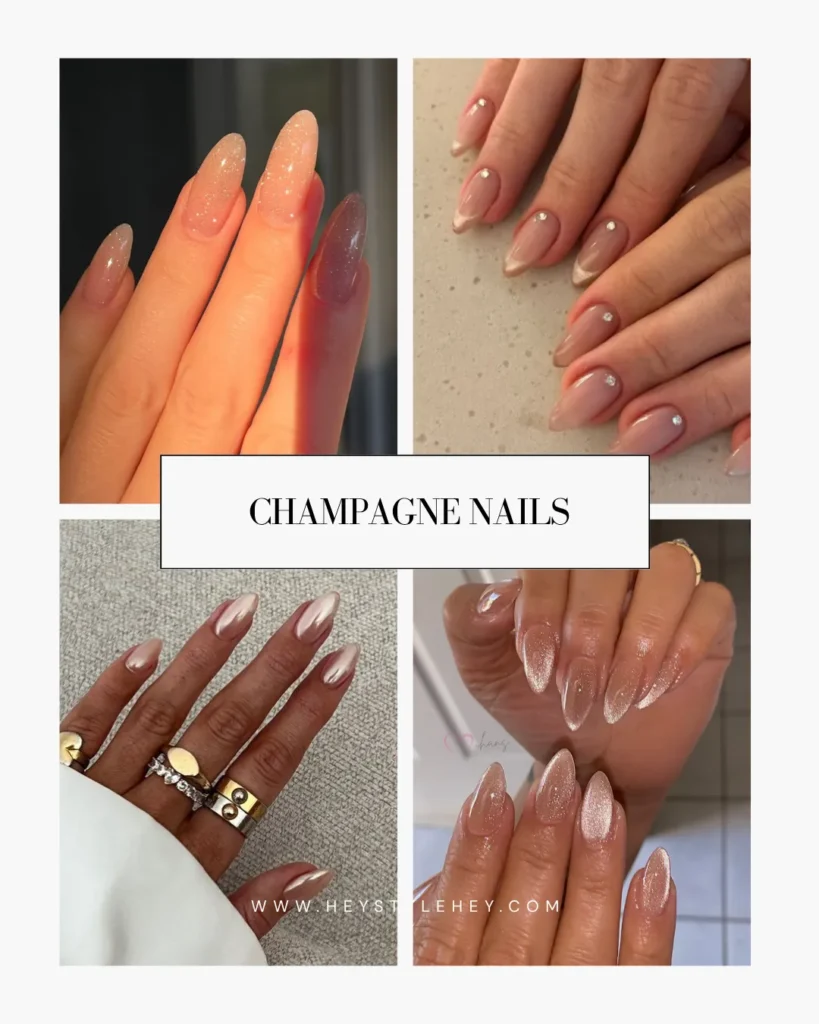 champagne nails