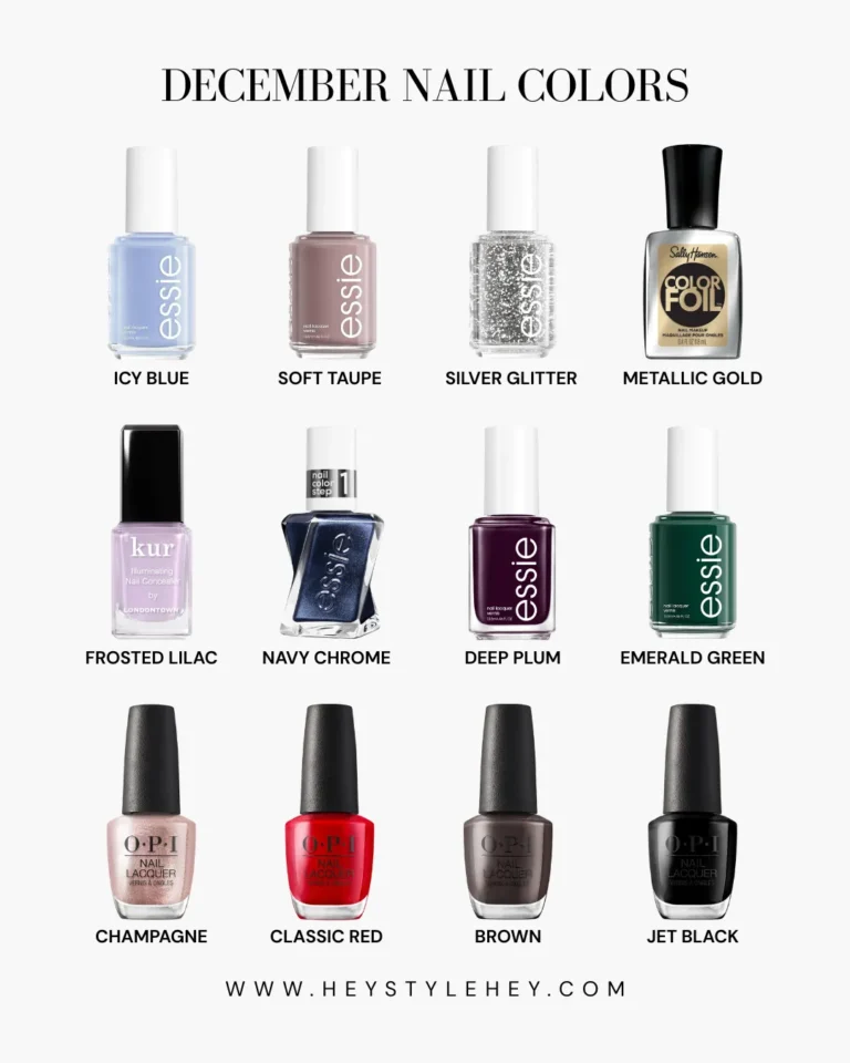 December nail colors