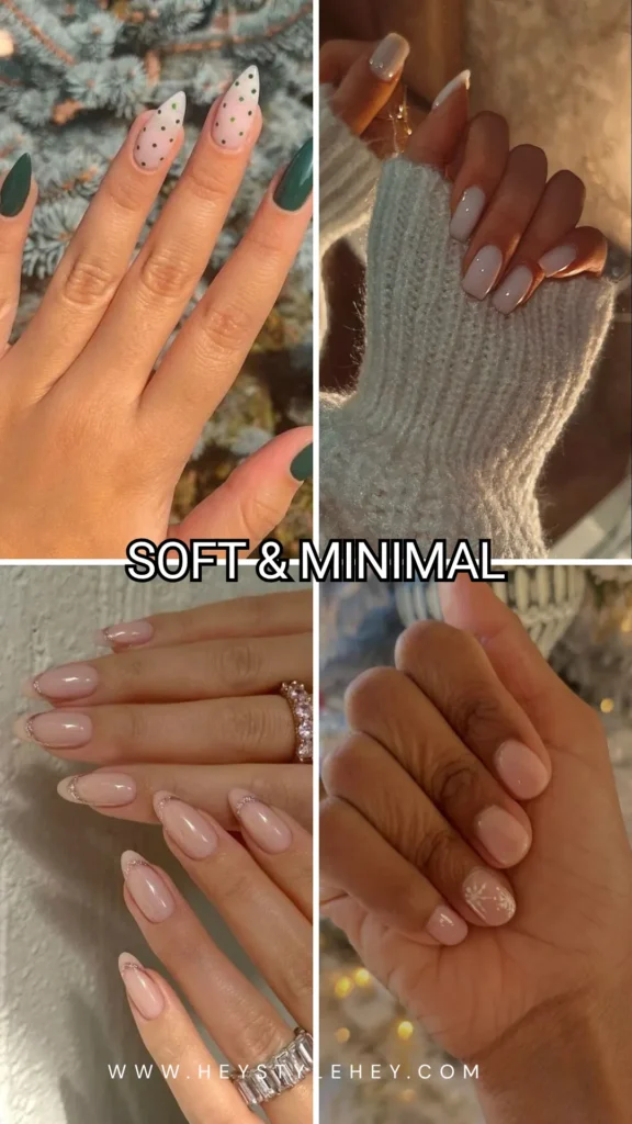 December nails - minimal
