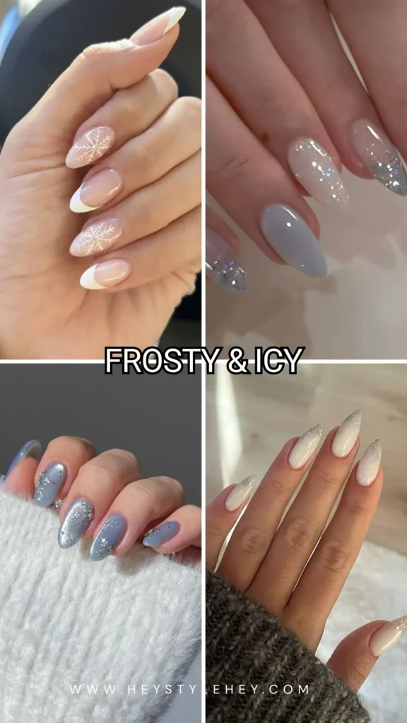 December nails - icy