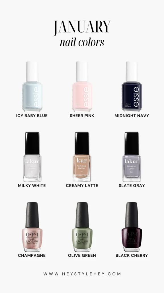 January nail colors