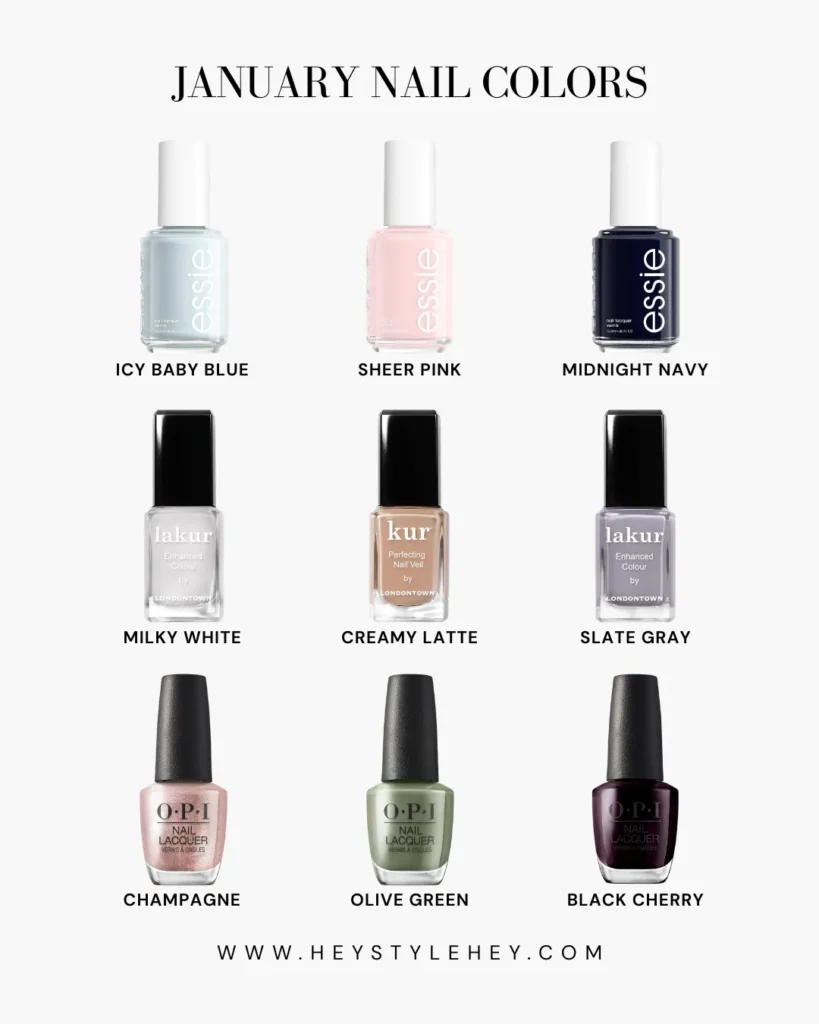 January nail colors