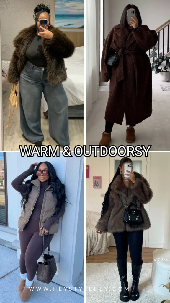 plus size Christmas outfits - warm