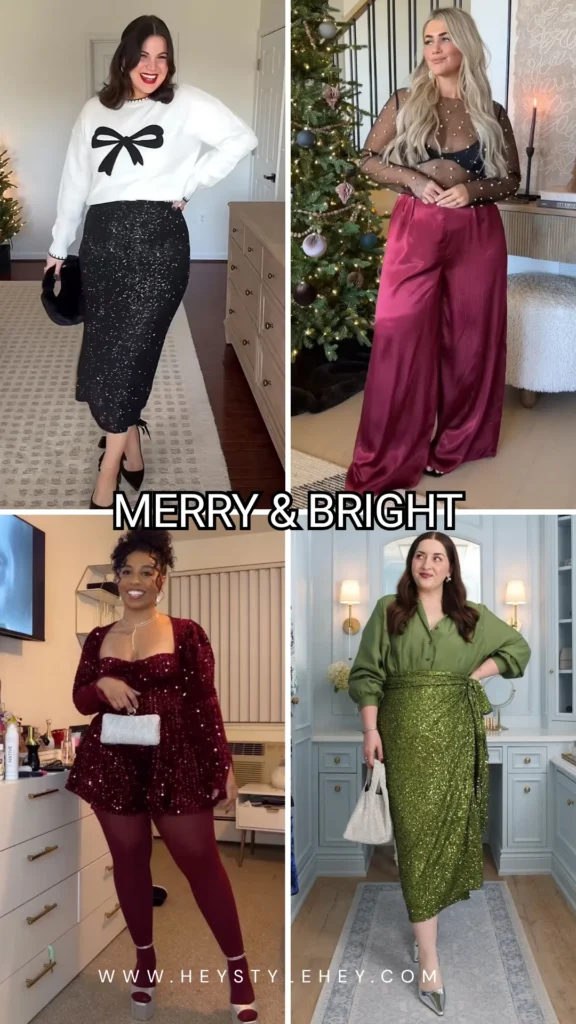 plus size Christmas outfits - merry