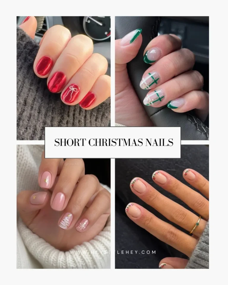 short Christmas nails